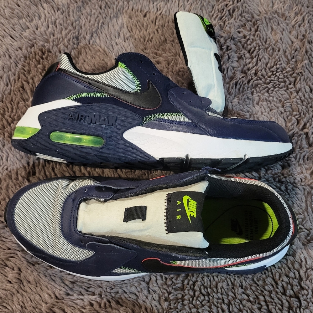 Nike Mens Air Max Excee Running Shoes Blue Cd4165-400